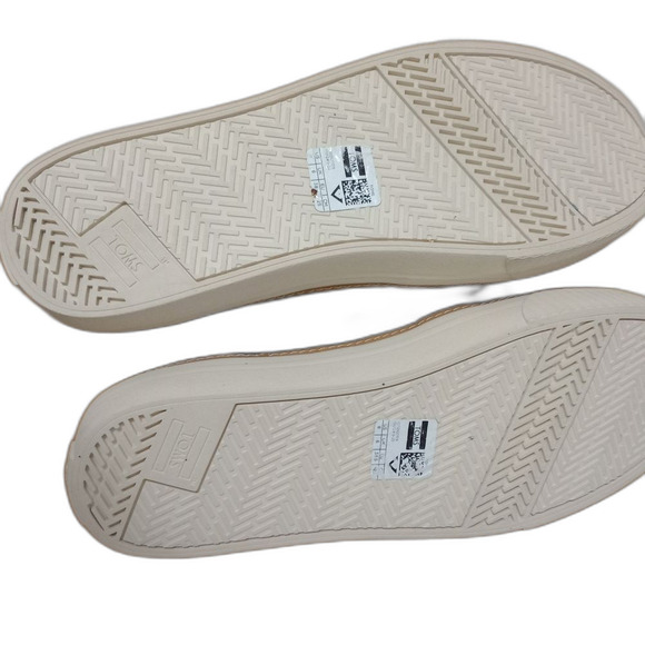 TOMS Women's Sunrise Black Suede Slip On Tassel Sneakers Preppy Retro Size 8 - Picture 8 of 8